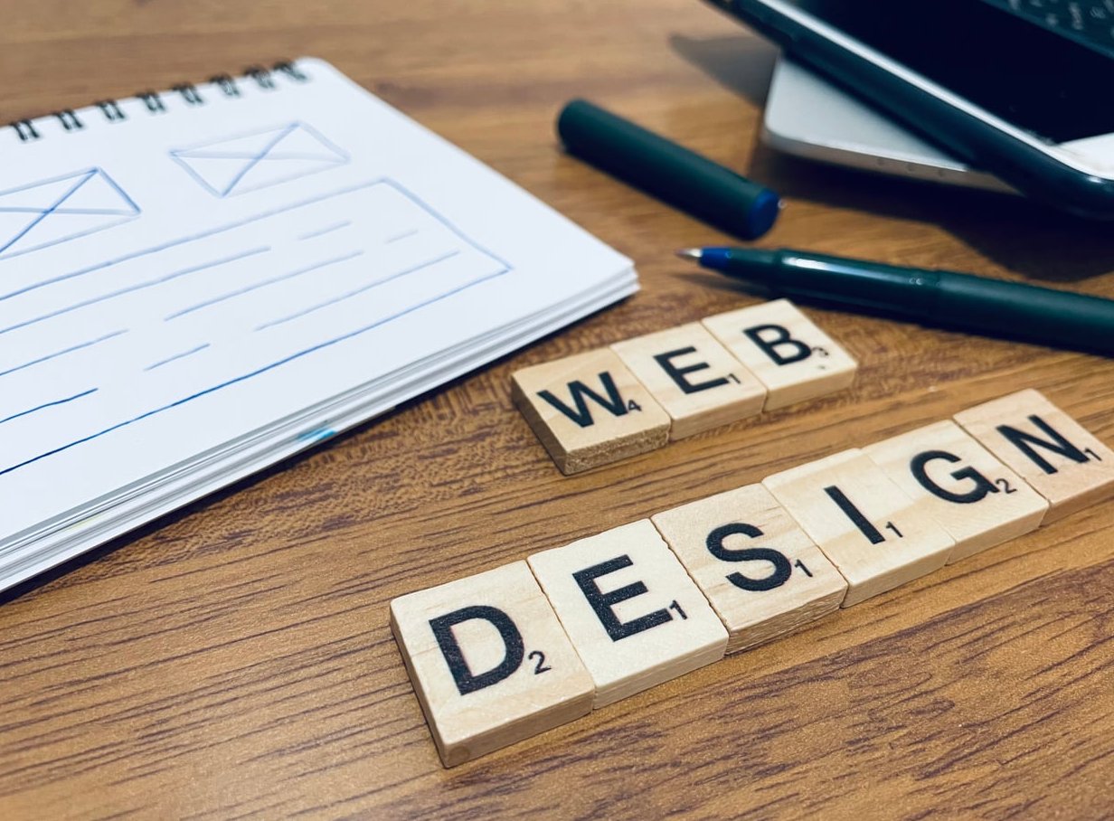 website design laptop